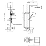 Душевая система Kroner KRP Makon - GRP063 Фото - 8